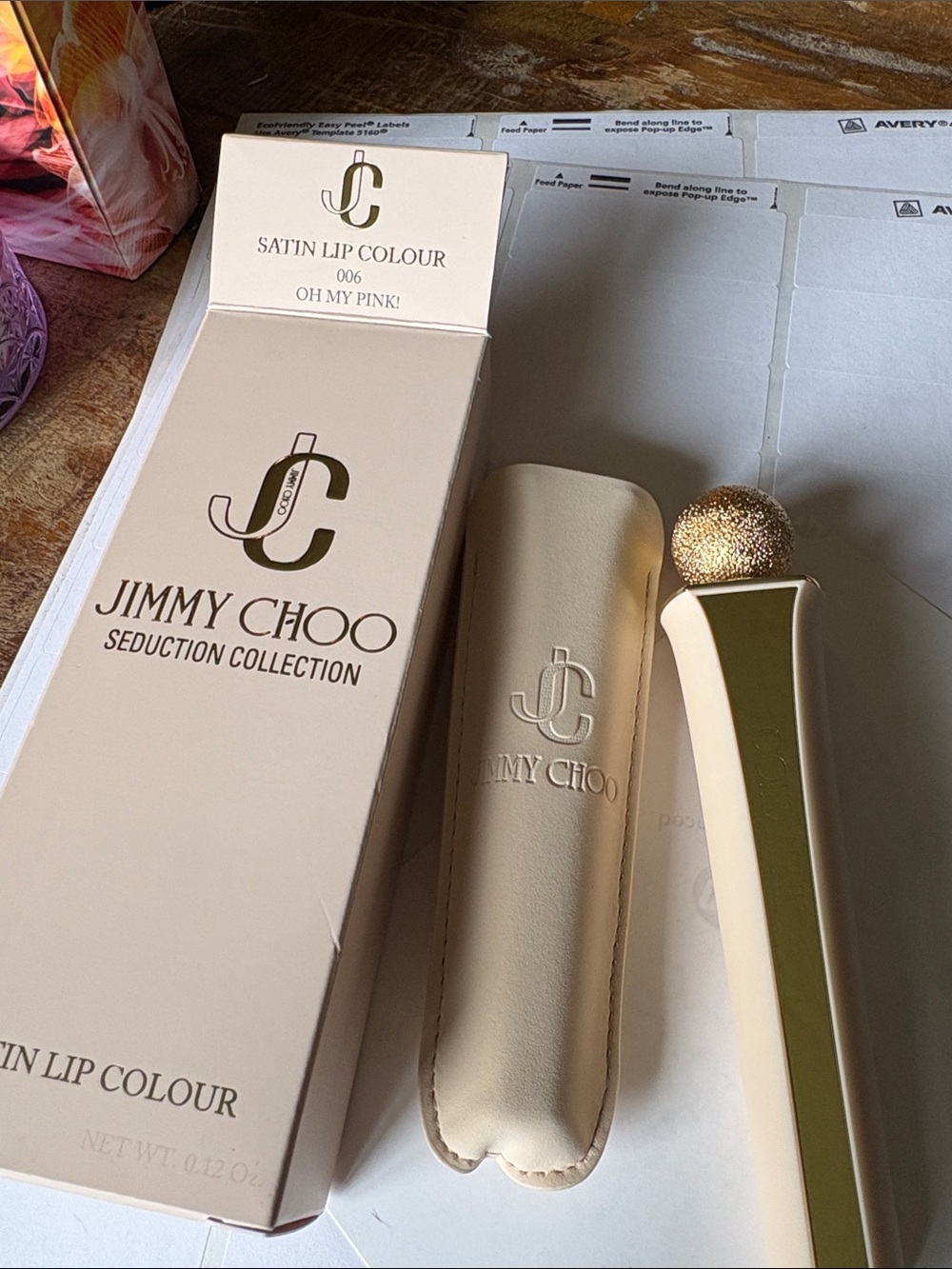 Jimmy Choi seduction collection satin lip color   005. Oh my pink